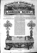 Original Old Antique Print 1851 Great Exhibition Leistler'S Sideboard Furniture