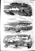 Old Antique Print 1851 Royal Horse Artillery War Railway India Allahabad 19th