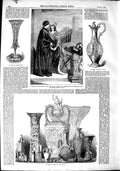 Old Antique Print 1851 Vases Claret Jug Guelphs Ghibellines Pickersgill 19th