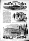 Old Antique Print 1851 Statue Frederick Great Berlin Queen Costume Ball 19th