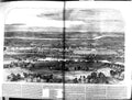 Old Antique Print 1851 Bird'S Eye View Crystal Palace London Countryside 19th