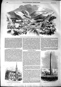 Old Antique Print 1851 War Kaffirland Keiskamma Cleopatras Needle Church 19th
