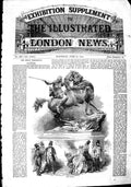 Original Old Antique Print 1851 Sculpture Great Exhibition Kiss'S Amazon 19th