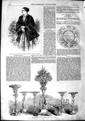 Old Antique Print 1851 Madame Ugalde Theatre Medal Edwardes Mayor Bristol 19th