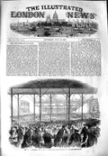 Original Old Antique Print 1851 Royal Agricultural Meeting Windsor Park London