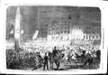 Old Antique Print 1851 Royal Queen England Visit London Guildhall Horses 19th