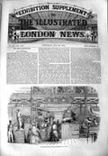 Original Old Antique Print 1851 Zollverein Court Great Exh 19th
