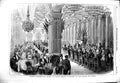 Old Antique Print 1851 Great Exhibition Paris Fete Banquet Hotel De Ville 19th