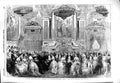 Old Antique Print 1851 Great Exhibition Fete Paris Grand Ball Hotel Ville 19th