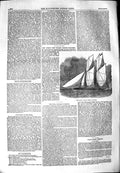 Original Old Antique Print 1851 Spirit New Welled Fishing Schooner Boat 19th