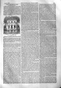 Original Old Antique Print 1851 New Assembly Rooms Derby England Architecture