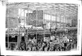 Original Old Antique Print 1851 Great Exhibition East Nave South-Western 19th