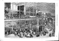 Original Old Antique Print 1851 Great Exhibition West Nave North Eastern 19th