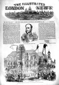 Original Old Antique Print 1851 General Lopez President Central Markets Paris