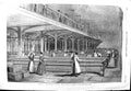 Original Old Antique Print 1851 Machinery Dean Mills Doubling Room Industry