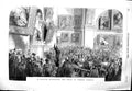 Original Old Antique Print 1851 Scene Ossuth Addressing Court Common Council