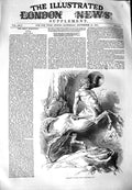 Original Old Antique Print 1851 Centaur Half Man Horse 19th Century