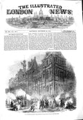 Old Antique Print 1851 Revolution Paris Bivouac Troops Hotel De Ville War 19th