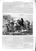 Original Old Antique Print 1851 Topham Euri Children Waterhose Donkey Victorian