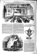 Original Old Antique Print 1851 Fiskerton Mill Southwell Working-Men Carlisle