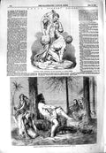 Old Antique Print 1851 Sculpture Delilah Asking Forgivness Samson Burton 19th