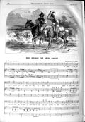 Old Antique Print 1851 Sheet Music Who Brings The Ride Home Balfe Lemon 19th