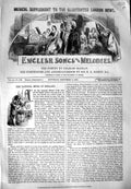 Old Antique Print 1851 Sheet Music English Songs Wintry Winds Light Love 19th