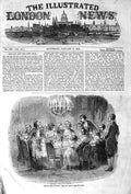 Old Antique Print 1852 Twelfth Night France King Drinks New Year Custom 19th
