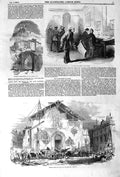 Original Old Antique Print 1852 House National Assembly Paris Newspaper Police