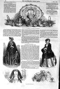 Original Old Antique Print 1852 Mayor Southampton Plate Paris New Year Fashion