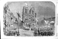 Antique Old Print *3170 1852 Inauguration Louis Napoleon Cathedral Notre Dame