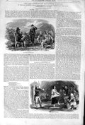Original Old Antique Print 1852 Story Squanders Squander Castle Schoo Victorian