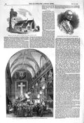 Old Antique Print 1852 Church Holy Trinity Funeral Marshall Soult Mackay 19th