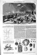 Original Old Antique Print 1852 GAustralia Ritchie M'Call Houndsditch Kitchen