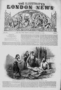 Original Old Antique Print 1852 Beard Prophet Azrael Murad Biblical Story 19th