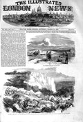 Old Antique Print 1852 War Kaffraria Highlanders Macomo King William Town 19th
