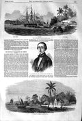 Original Old Antique Print 1852 Isles Salut French Guiana Casabianca Kouro 19th