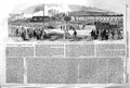 Original Old Antique Print 1852 Ceremony New Docks Swansea Burrows Square 19th