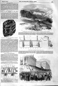 Original Old Antique Print 1852 Kaffir War Winterberg Mountains Lacon Apparatus