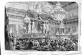 Old Antique Print 1852 Senate Legislative Corps Salle Marechaux Tuileries 19th
