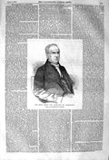 Original Old Antique Print 1852 Portrait Most Noble Marquess Lansdowne 19th