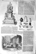 Old Antique Print 1852 Testimonial Conolly Roman Pavement Cannon Street 19th