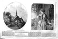 Old Antique Print 1852 Village Bridal Church Anthony Lady House Dicksee 19th