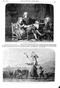 Old Antique Print 1852 Man Girl Jordan Art Carl Haag Lady Goats Campagna 19th