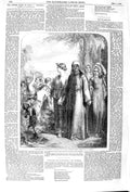 Old Antique Print 1852 L'Allegro Il Penseroso Prince Albert Art Horsley 19th
