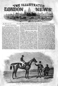 Original Old Antique Print 1852 Epsom Horse Races Daniel O'Rourke Derby Stakes