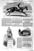Original Old Antique Print 1852 Songstress Horse Oaks Epsom Preston Peel Balmes