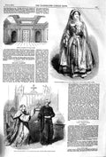 Original Old Antique Print 1852 Madame Jullienne Covent Garden Opera Balme 19th
