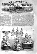 Original Old Antique Print 1852 Ascot Race Prize Plates Royal Hunt Cup Queen'S
