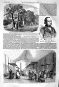 Original Old Antique Print 1852 Humming Bird House Zoological Gardens Joh 19th